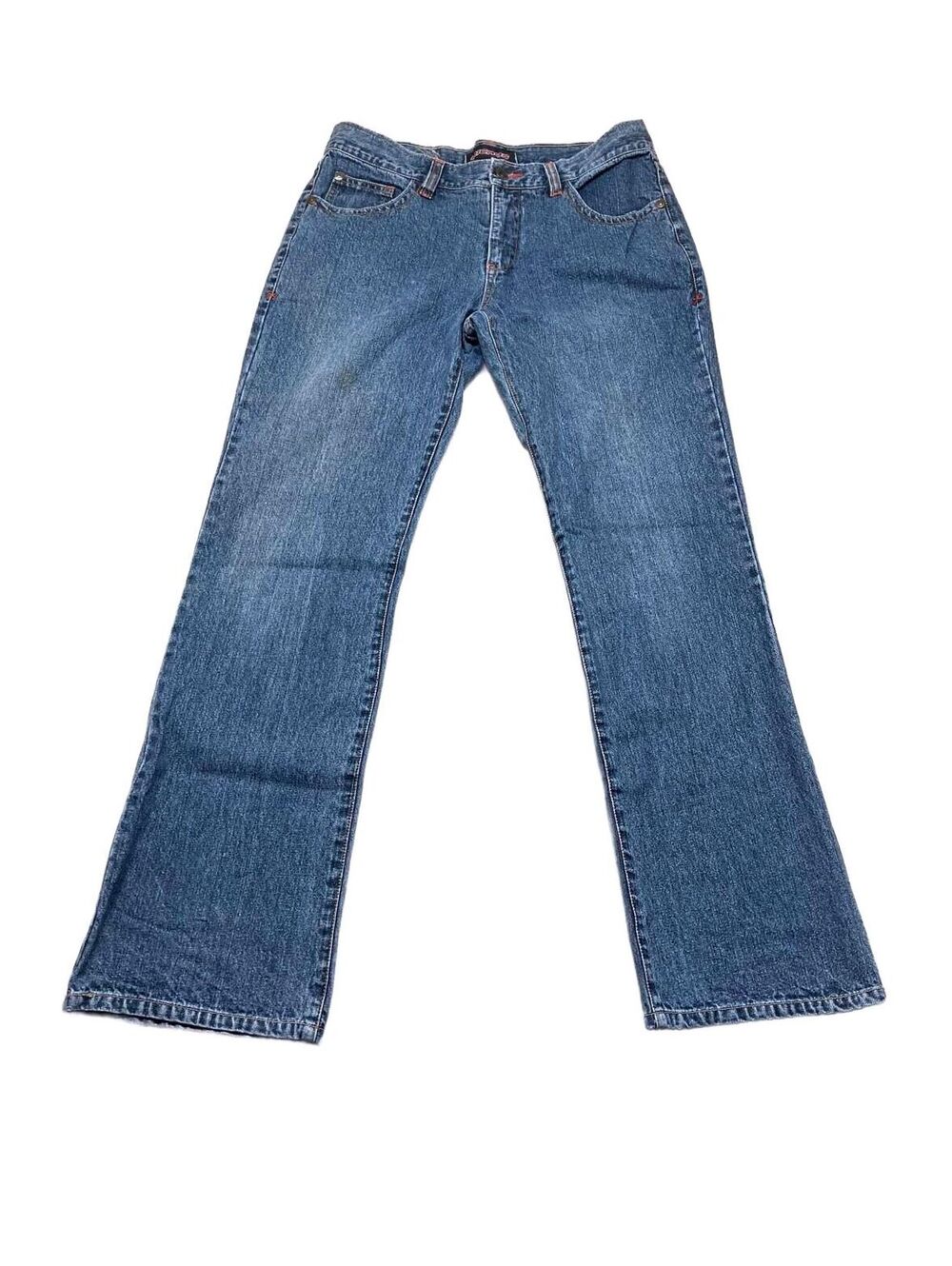 Vintage Micros Blue Denim Flared Jeans Size 34x32
